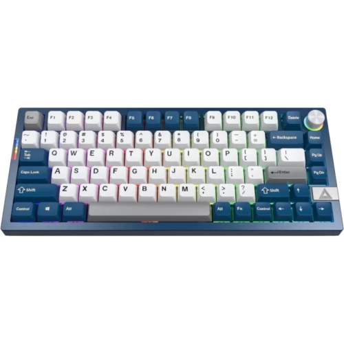 Tastatura Montech MKey PRO Freedom Brown Switch, RGB LED, Bluetooth/USB Wireless/USB, White-Blue