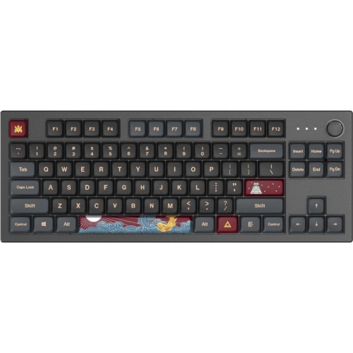 Tastatura Montech MKey MKey Darkness TKL Gateron G Pro 2.0 Red RGB LED, USB, Black