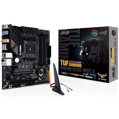 Placa de baza ASUS TUF GAMING B550M-PLUS WI-FI II, AMD B550, socket AM4, mATX