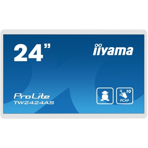 Display Interactiv Iiyama Seria ProLite TW2424AS-W1, 23.8inch, 1920x1080pixeli, White