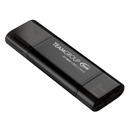 Stick Memorie TeamGroup X1 MAX, 256GB, USB-C/A 3.1, Black