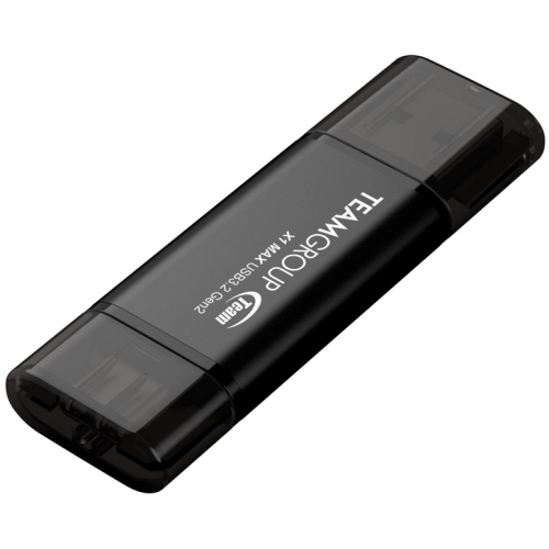 Stick Memorie TeamGroup X1 MAX, 256GB, USB-C/A 3.1, Black