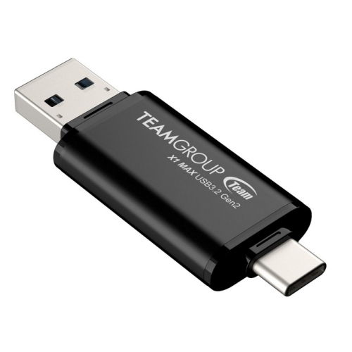 Stick Memorie TeamGroup X1 MAX, 512GB, USB-C/A 3.1, Black
