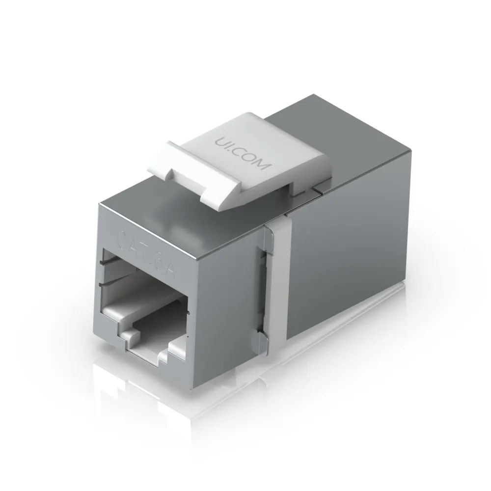Cupla Ubiquiti UACC-KEYSTONE-COUPLER-C6A, Cat. 6A, Keystone, 12 bucati