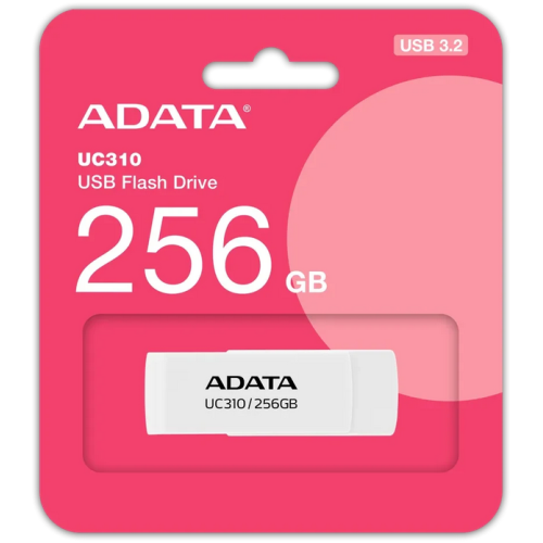 Stick memorie A-Data UC310, 256GB, USB-A 3.0, White