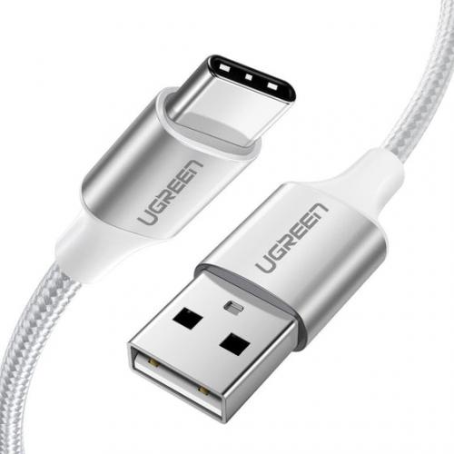 Cablu de date Ugreen US288, USB - USB-C, 1m, White