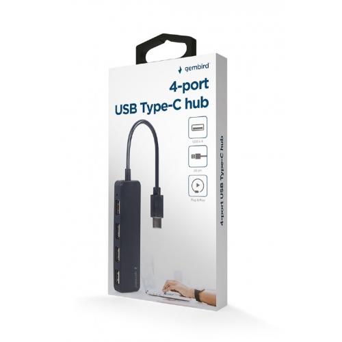 Hub USB Gembird UHB-CM-U2P4-01, 4x USB 2.0, Black