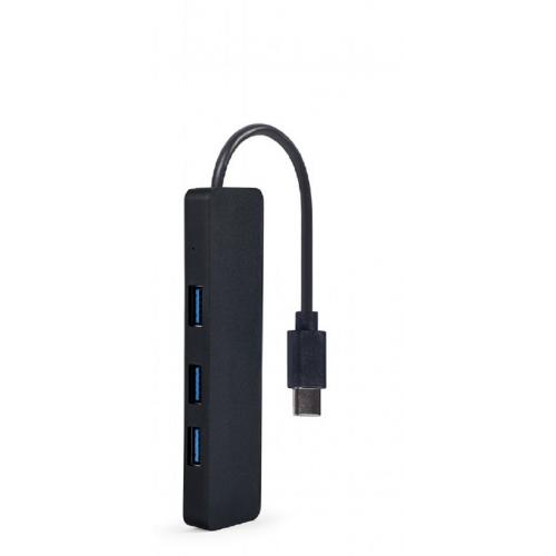 HUB USB Gembird UHB-CM-U3P4-01, 4x USB 3.1 gen 1, Black