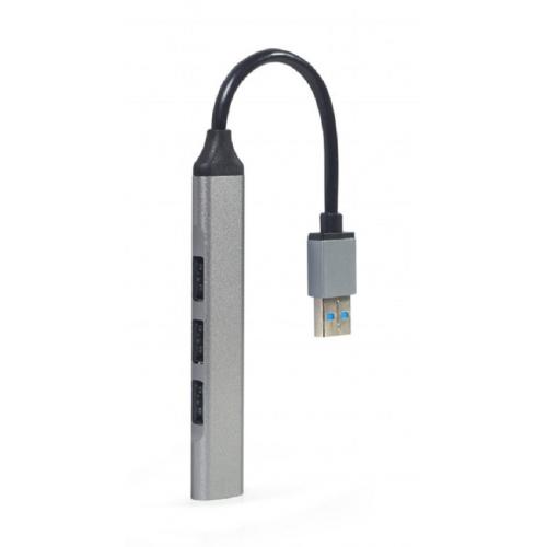 Hub USB Gembird UHB-U3P1U2P3-02, 3x USB 2.0, 1x USB 3.2 gen 1, Gray