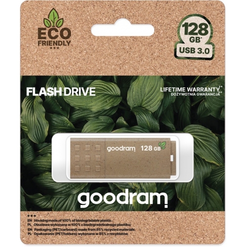 Stick memorie Goodram UME3 Eco Friendly 128GB, USB 3.0, Brown