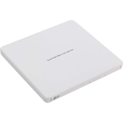 Ultra Slim Portable DVD-R White Hitachi-LG GP60NW60.AUAE12W, GP60NW60 Series, DVD Write /Read Speed: 8x, CD Write/Read Speed: 24x, USB 2.0, Buffer 0.75MB, 144 mm x 137.5 mm x 14 mm.