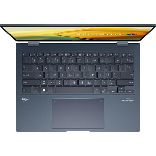 Laptop 2-in-1 ASUS ZenBook 14 Flip OLED UP3404VA-KN026X, Intel Core i7-1360P, 14inch Touch, RAM 16GB, SSD 1TB, Intel Iris Xe Graphics, Windows 11 Pro, Ponder Blue