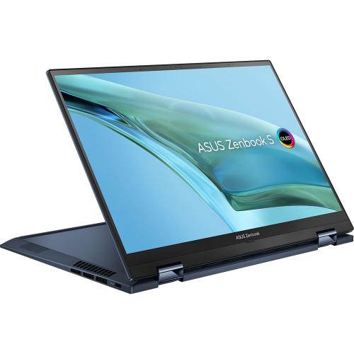 Laptop 2-in-1 ASUS ZenBook S 13 Flip OLED UP5302ZA-LX084X, Intel Core i7-1260P, 13.3inch Touch, RAM 16GB, SSD 1TB,  Intel Iris Xe Graphics, Windows 11 Pro, Ponder Blue