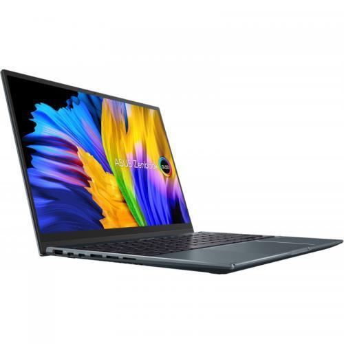 Laptop 2-in-1 ASUS ZenBook 14 Flip OLED UP5401EA-KN701R, Intel Core i7-1165G7, 14inch Touch, RAM 16GB, SSD 1TB, Intel Iris Xe Graphics, Windows 10 Pro, Pine Grey