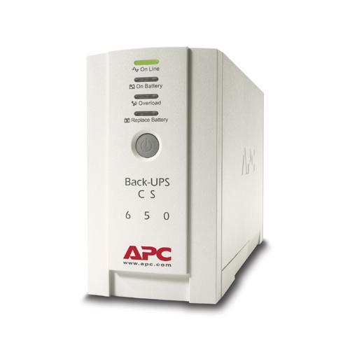 UPS APC Back-UPS CS stand-by 650VA / 400W 4 conectori C13, baterieRBC17, optional extindere garantie cu 1/3 ani (WBEXTWAR1YR-SP-01/W BEXTWAR3YR-SP-01)