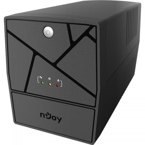 UPS NJOY Keen 1000, 1000 VA/600W, Line-interactive, 4 Prize Schuko cu Protectie, Repornire Automata, Reglaj Automat al Tensiunii