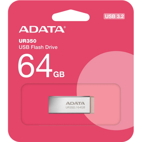 Stick Memorie A-Data UR350 64GB, USB-A 3.0, Silver-Brown