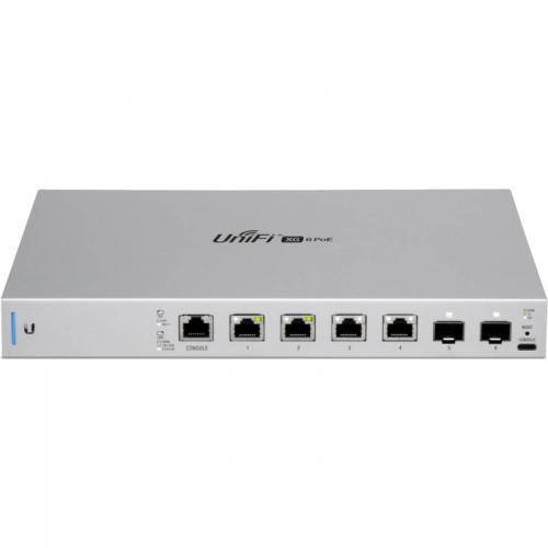 Ubiquiti UniFi switch 6 porturi USG-XG-6POE, 2x 1/10 SFP+, 4x 802.bt PoE++ Ports, 1U Rack- Mountable, consum maxim 40w.