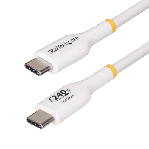 Cablu Startech USB2EPR1MW, USB-C male - USB-C male, 1m, White