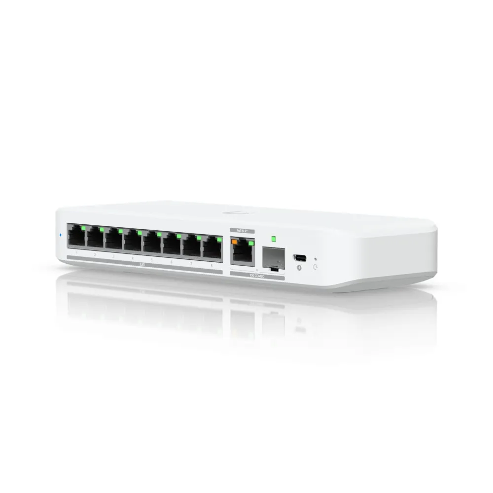 Switch Ubiquiti UniFi USW-Flex-2.5G-8-PoE, 8 porturi, PoE