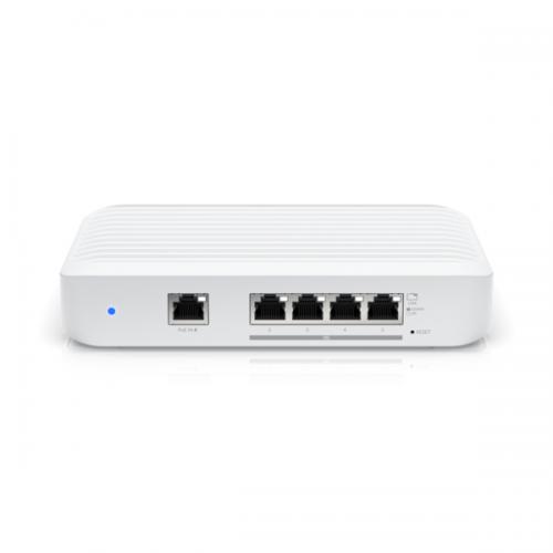 Ubiquiti UniFi Switch, USW-FLEX-XG, 4x 100/1,000/2,500/5,000/10,000 Mbps RJ45 Ethernet, 1x 10/100/1000 Mbps RJ45 Ethernet, Switching Capacity: 82 Gbps, Forwarding Rate: 61.012 Mpps, 802.3at PoE (Pins 1, 2+/3, 6- or 4, 5+/7, 8-).