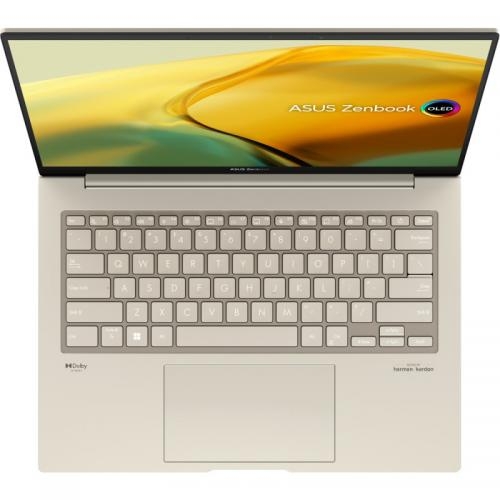 Laptop ASUS ZenBook 14X OLED UX3404VA-M3090X, Intel Core i9-13900H, 14.5inch Touch, RAM 16GB, SSD 1TB, Intel Iris Xe Graphics, Windows 11 Pro, Sandstone Beige