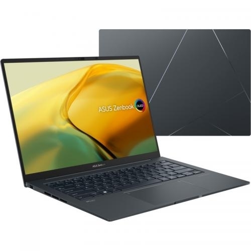 Laptop ASUS ZenBook 14X OLED UX3404VA-M9091X, Intel Core i9-13900H, 14.5inch Touch, RAM 16GB, SSD 1TB, Intel Iris Xe Graphics, Windows 11 Pro, Inkwell Gray