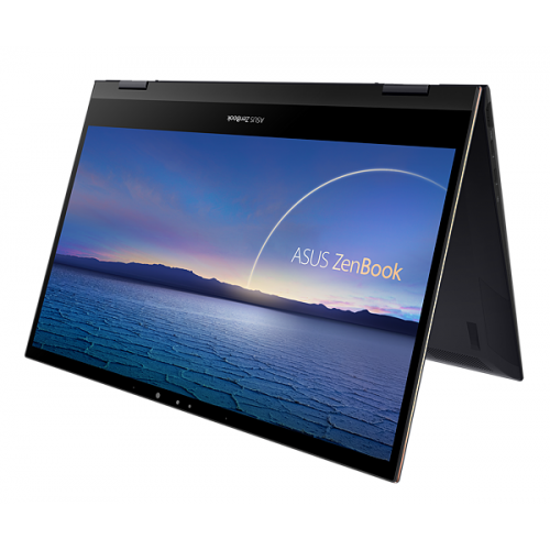 Laptop 2-in-1 Asus ZenBook Flip S UX371EA-HL018R, Intel Core i7-1165G7, 13.3inch Touch, RAM 16GB, SSD 512GB, Intel Iris Xe Graphics, Windows 10 Pro, Jade Black