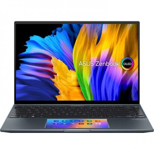 Laptop ASUS ZenBook 14X OLED UX5400EG-KN178W, Intel Core i7-1165G7, 14inch Touch, RAM 16GB, SSD 1TB, nVidia GeForce MX450 2GB, Windows 11, Pine Grey