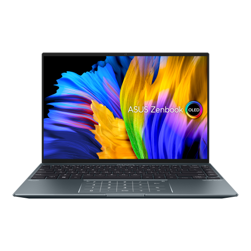 Laptop ASUS ZenBook 14X OLED UX5401ZAS-L7025X, Intel Core i9-12900H, 14inch, RAM 32GB, SSD 1TB, Intel Iris Xe Graphics, Windows 11, Pine Grey