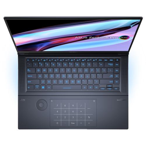 Laptop ASUS ZenBook Pro 16X OLED UX7602ZM-ME022X, Intel Core i7-12700H, 16inch Touch, RAM 16GB, SSD 1TB, Intel Iris Xe Graphics, Windows 11 Pro, Tech Black