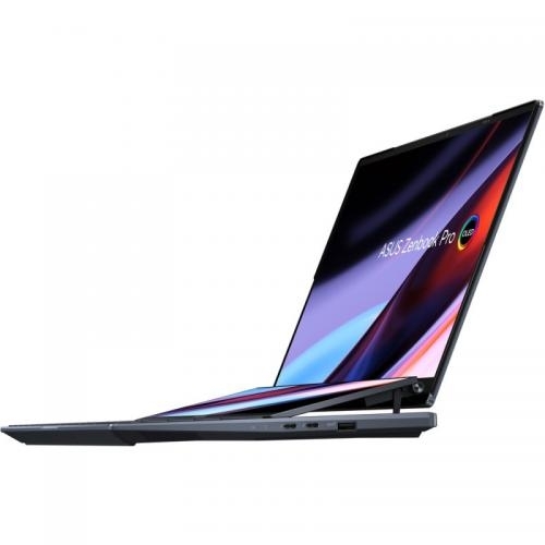 Laptop ASUS ZenBook Duo 14 UX8402ZA-M3027X, Intel Core i7-12700H, 14.5inch Touch, RAM 16GB, SSF 1TB M.2, Intel Iris Xe Graphics, Windows 11 Pro, Tech Black