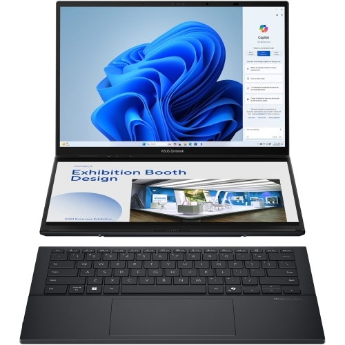 Laptop ASUS Zenbook Duo 14 OLED (2025) UX8406CA-PZ166X, Intel Core Ultra 9 285H, 2 x 14 inch Touch, RAM 32 GB, SSD 1 TB, Intel Arc 140T, Windows 11 Pro, Inkwell Gray