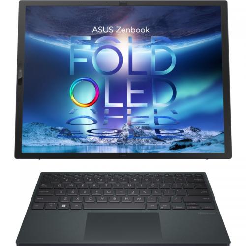 Laptop 2-in-1 ASUS ZenBook 17 Fold UX9702AA-MD007X, Intel Core i7-1250U, 17.3inch Touch, RAM 16GB, SSD 1TB, Intel Iris Xe Graphics, Windows 11 Pro, Tech Black