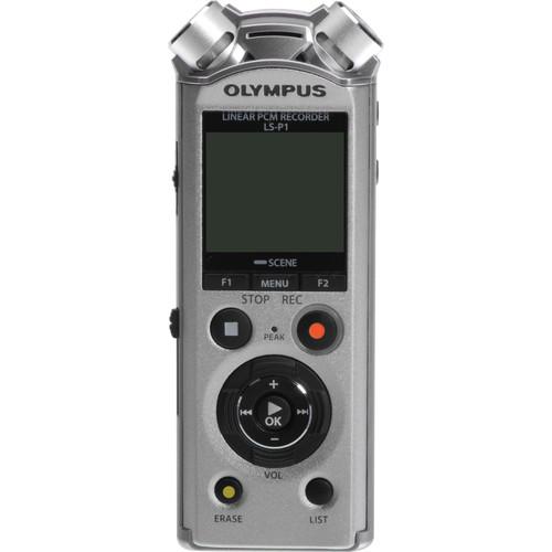 Reportofon Olympus LS-P1 + Hot Shoe + Windscreen + 3.5mm Audio cable + 8Gb microSD