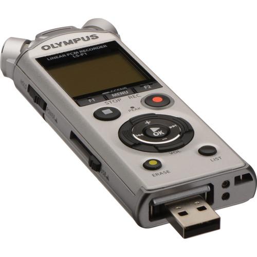 Reportofon Olympus LS-P1 + Hot Shoe + Windscreen + 3.5mm Audio cable + 8Gb microSD