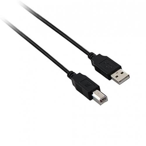 Cablu V7 V7E2USB2AB-1.8M, USB-A - USB-B, 1.8m, Black