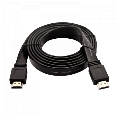 Cablu V7 V7HDMI4FL-02M-BK-1E, HDMI - HDMI, 2m, Black