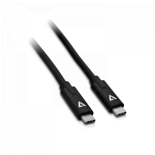 Cablu de date V7 V7UCC-1M-BLK-1E, USB-C - USB-C, 1m, Black