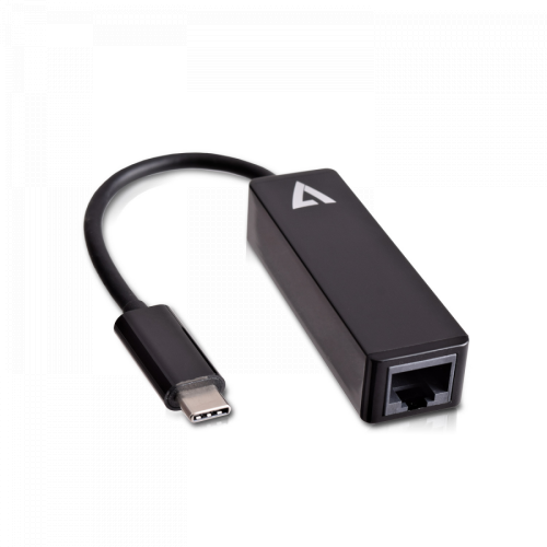 Placa de retea V7 V7UCRJ45-BLK-1E, USB-C