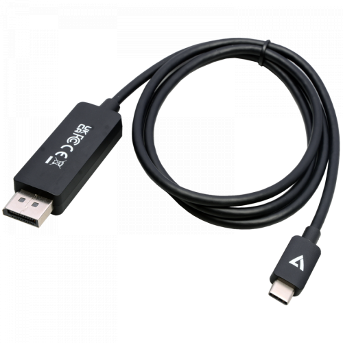Cablu V7 V7USBCDP14-1M, USB-C - DisplayPort, 1m, Black