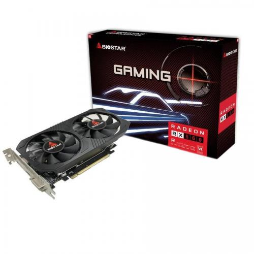 Placa video Biostar AMD Radeon RX 560 Dual Cooling 4GB, GDDR5, 128bit