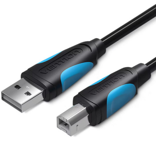 Cablu Vention VAS-A16-B300, USB 2.0 male - USB-B 2.0 male, 3 m, Black