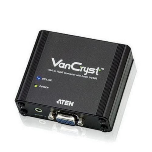 Adaptor Aten VC180-AT-G, VGA - HDMI, Black