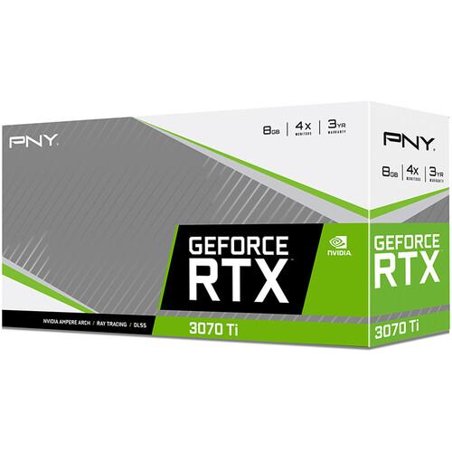 Placa video PNY nVidia GeForce RTX 3070 Ti Verto Triple Fan 8GB, GDDR6X, 256bit