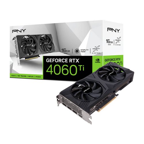 Placa video PNY nVidia GeForce RTX 4060 Ti VERTO Dual Fan, 8GB, GDDR6, 128bit