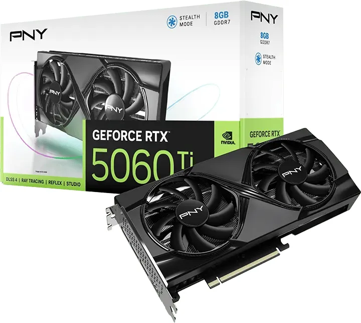 Placa video PNY nVidia GeForce RTX 5060 Ti Dual Fan 8GB, GDDR7, 128 bit