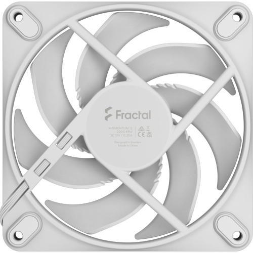 Ventilator Fractal Design Momentum 12, 120 mm, White