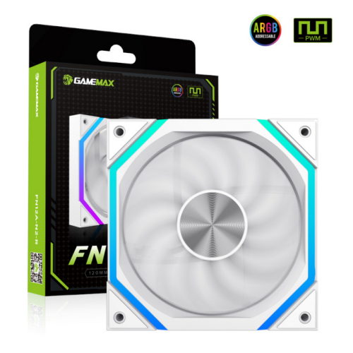 Ventilator Gamemax FN12A-N2 ARGB White, 120 mm