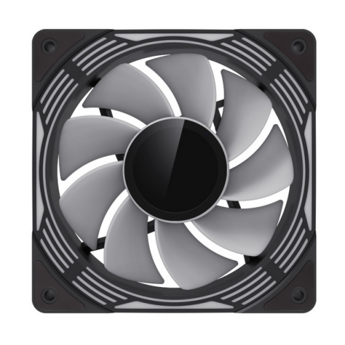 Ventilator Gamemax KF300 ARGB Reverse Black, 120 mm, 3 bucati